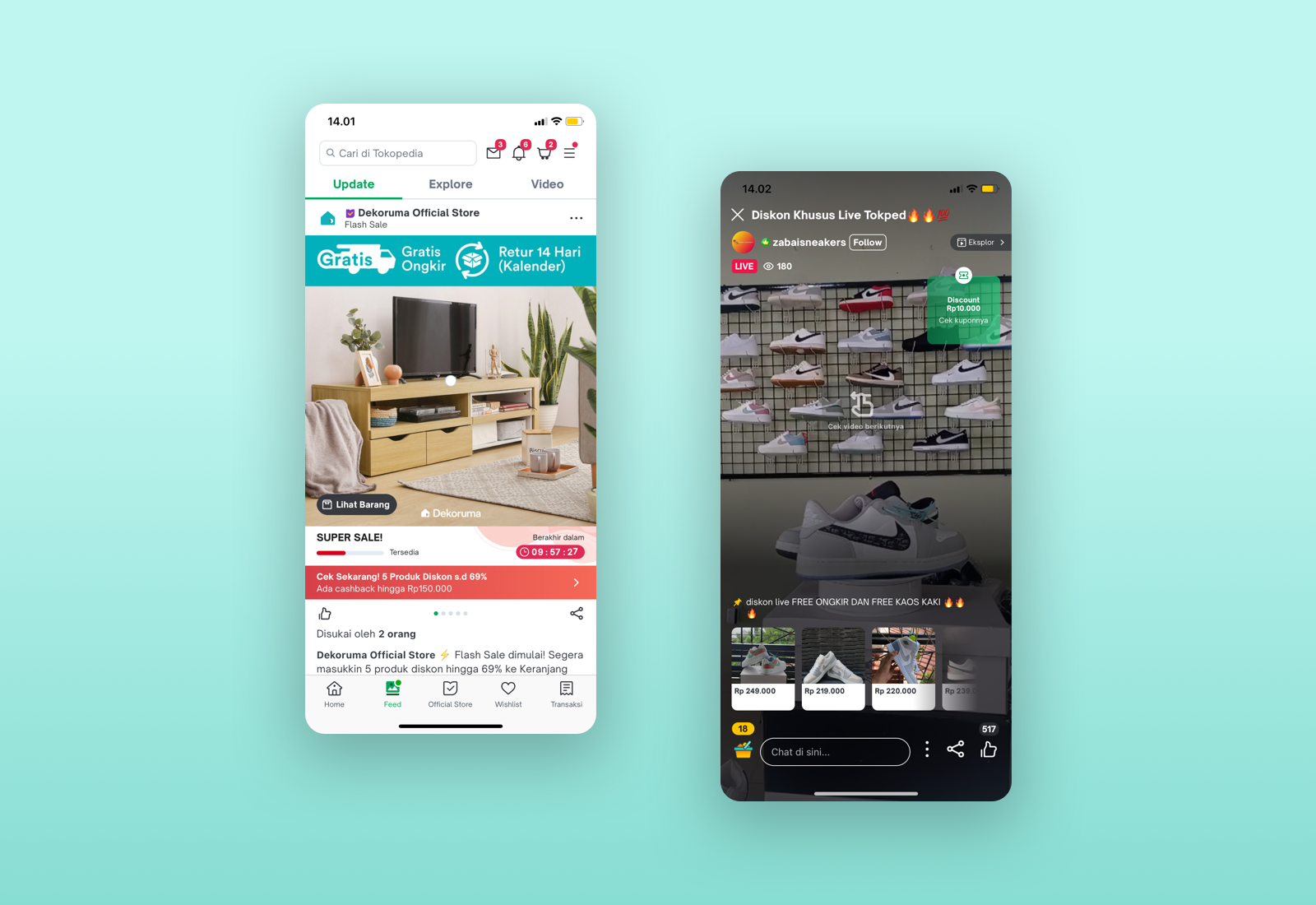 Tokopedia - Play - Feed